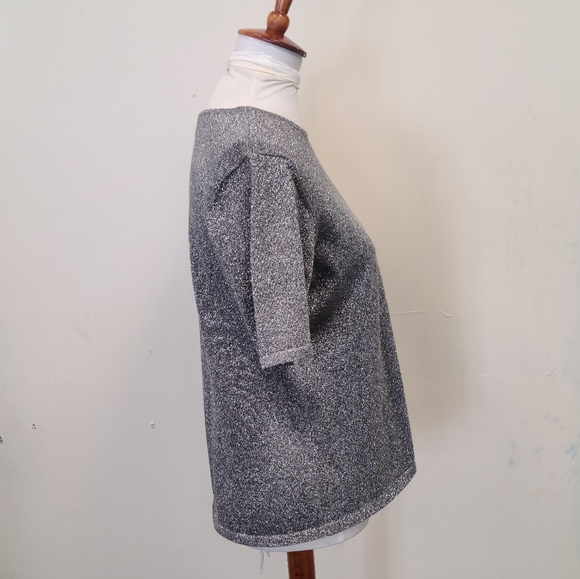 Preston & York Silver Metallic Thread Top - Picture 3 of 10